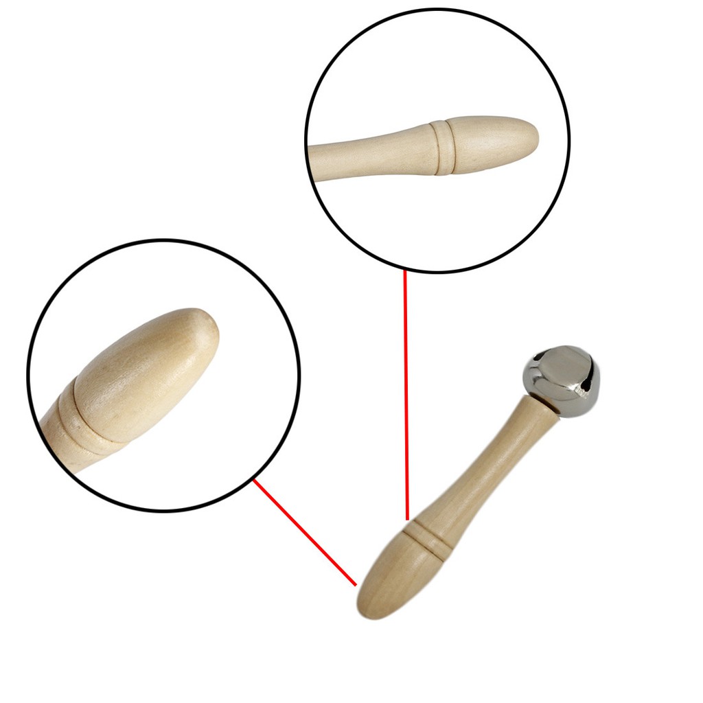 Chuông lắc gỗ đơn an toàn cho bé - Đồ chơi cảm thụ âm nhạc phát triển thính giác