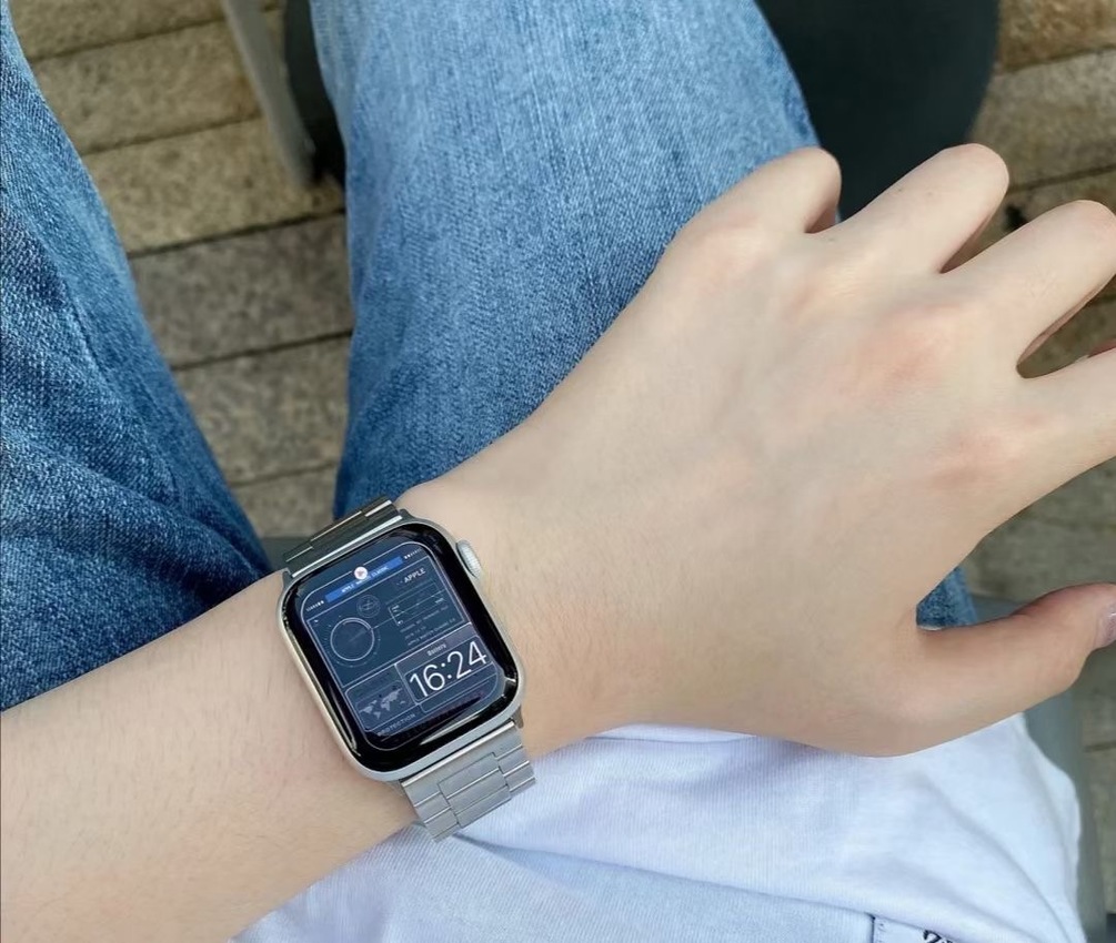 Dây Đồng Hồ Bằng Inox Cho Đồng Hồ Thông Minh Apple Watch Series 6 5 4 3 2 1 42 38 40 44mm