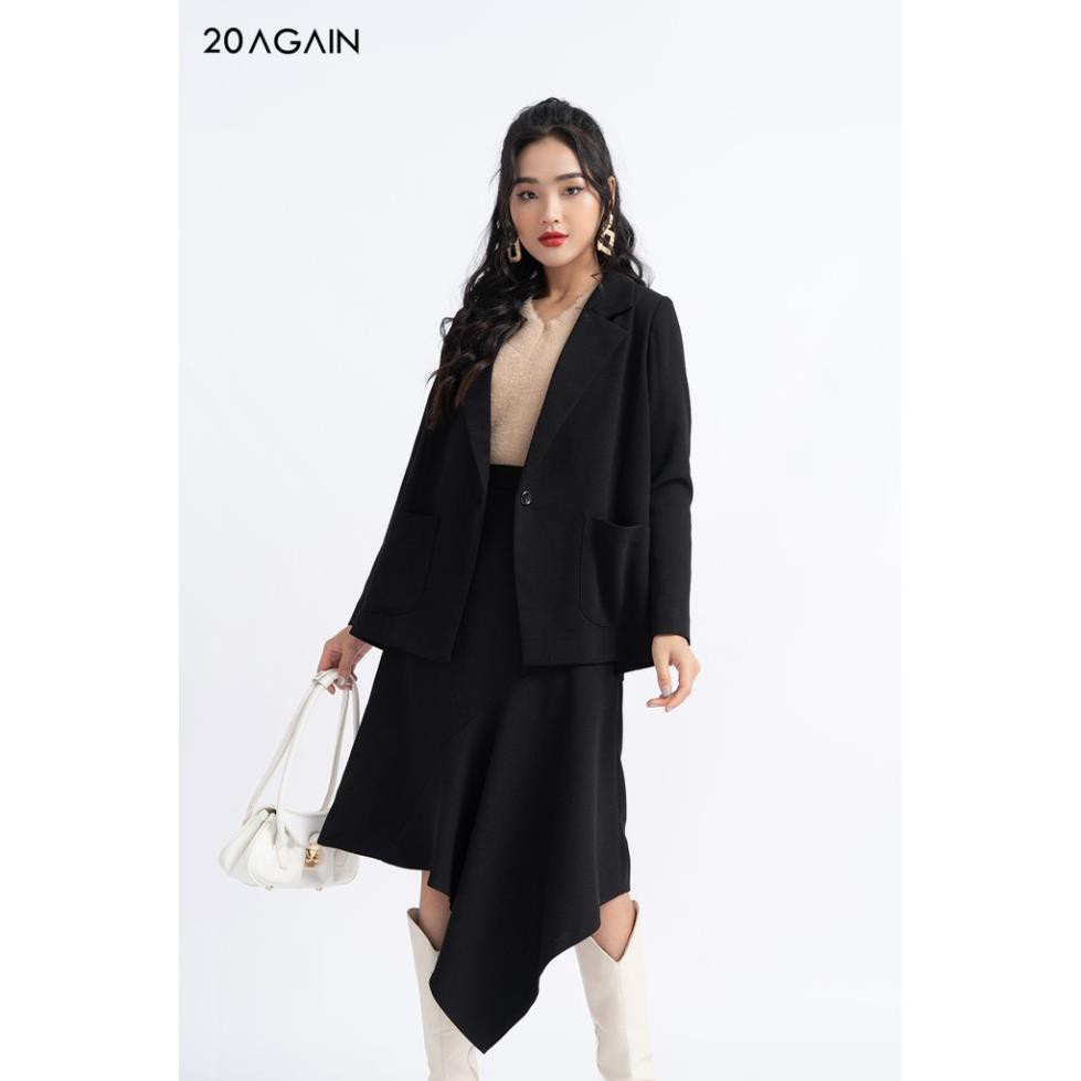 [Mã FAMALLT5 giảm 15% đơn 150k] Áo vest blazer nữ dài 2 lớp có túi ốp VDA0961 20AGAIN | BigBuy360 - bigbuy360.vn