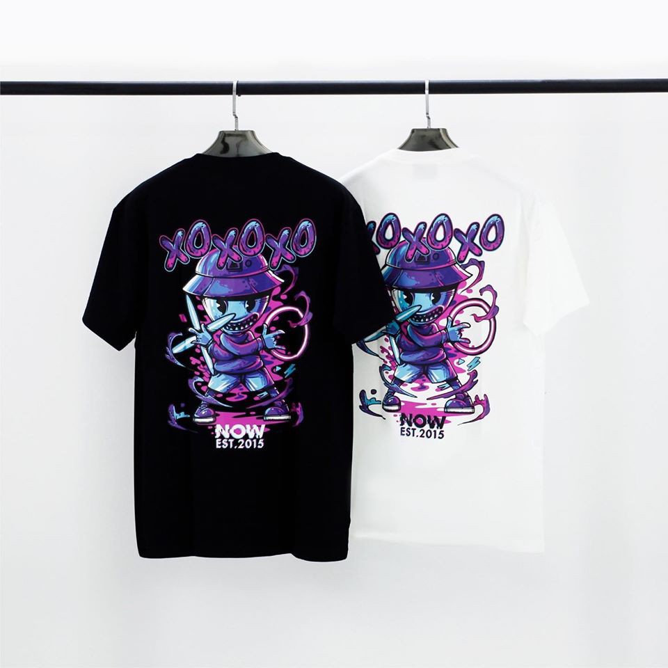 Áo thun Xo now.saigon unisex form rộng tay lỡ vải cotton in 3D | Beway