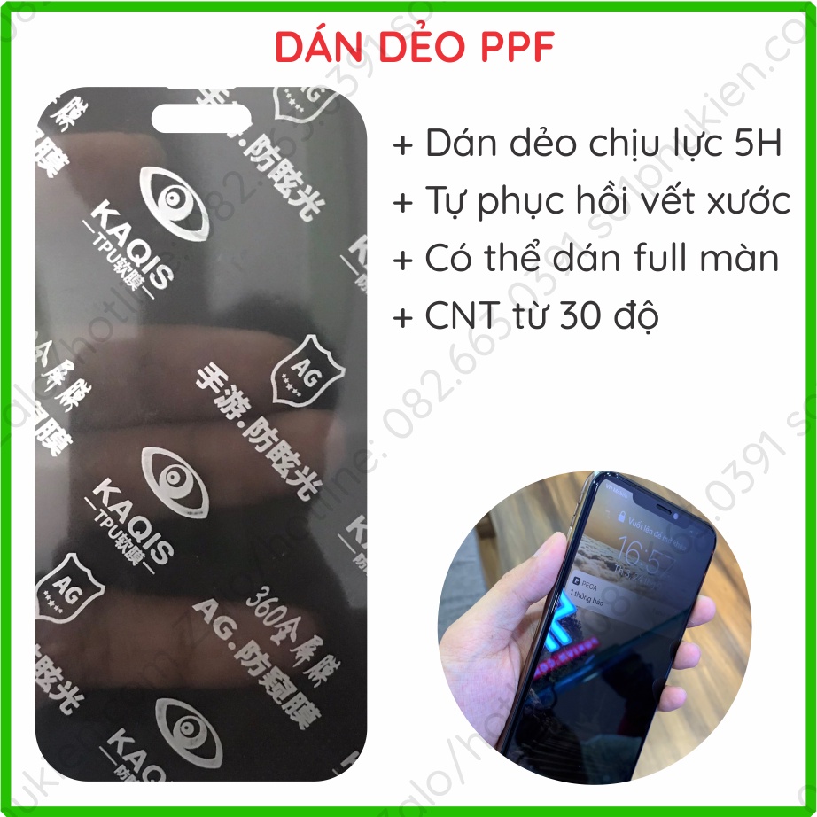 Dán cường lực chống nhìn trộm iPhone 14 pro max (14 promax)/ pro nano dẻo chống bể kính và dán dẻo PPF CNT