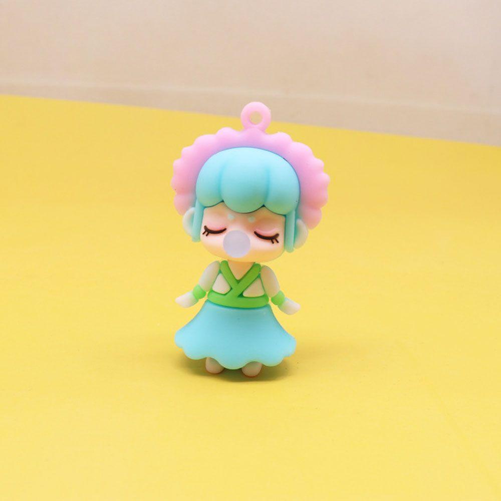 DARNELL Móc Khóa Hình Thiên Thần Và Bông Hoa Mini Dễ Thương