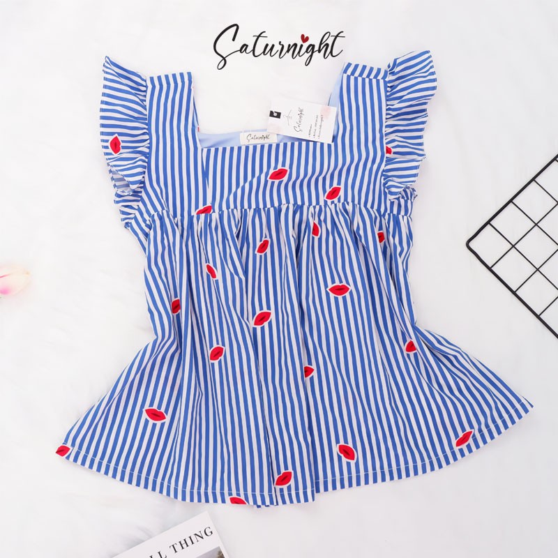 Đồ bộ nữ SATURNIGHT mặc nhà, đồ bộ nữ sát nách lụa thoáng mát, không nhăn A104 | BigBuy360 - bigbuy360.vn
