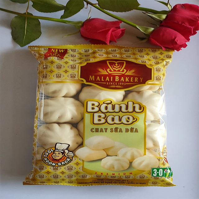 Bánh bao chay sữa dừa loại 12 cái/ gói