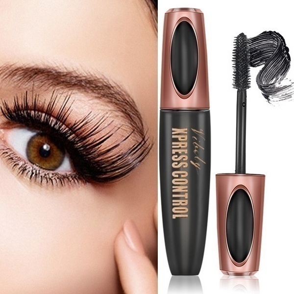 Mascara sợi tơ tằm đen không thấm nước Mỹ phẩm Làm dài mi tự nhiên Dưỡng mi Nuôi dưỡng lông mi Mở rộng Mascara Trang điểm