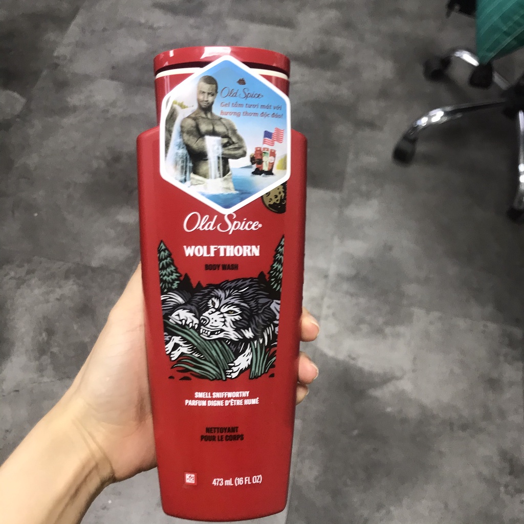 Mỹ- Sữa tắm nam Old Spice Body Wash 473ml Wolfthorn/Bearglove /Fiji With Palm Tree