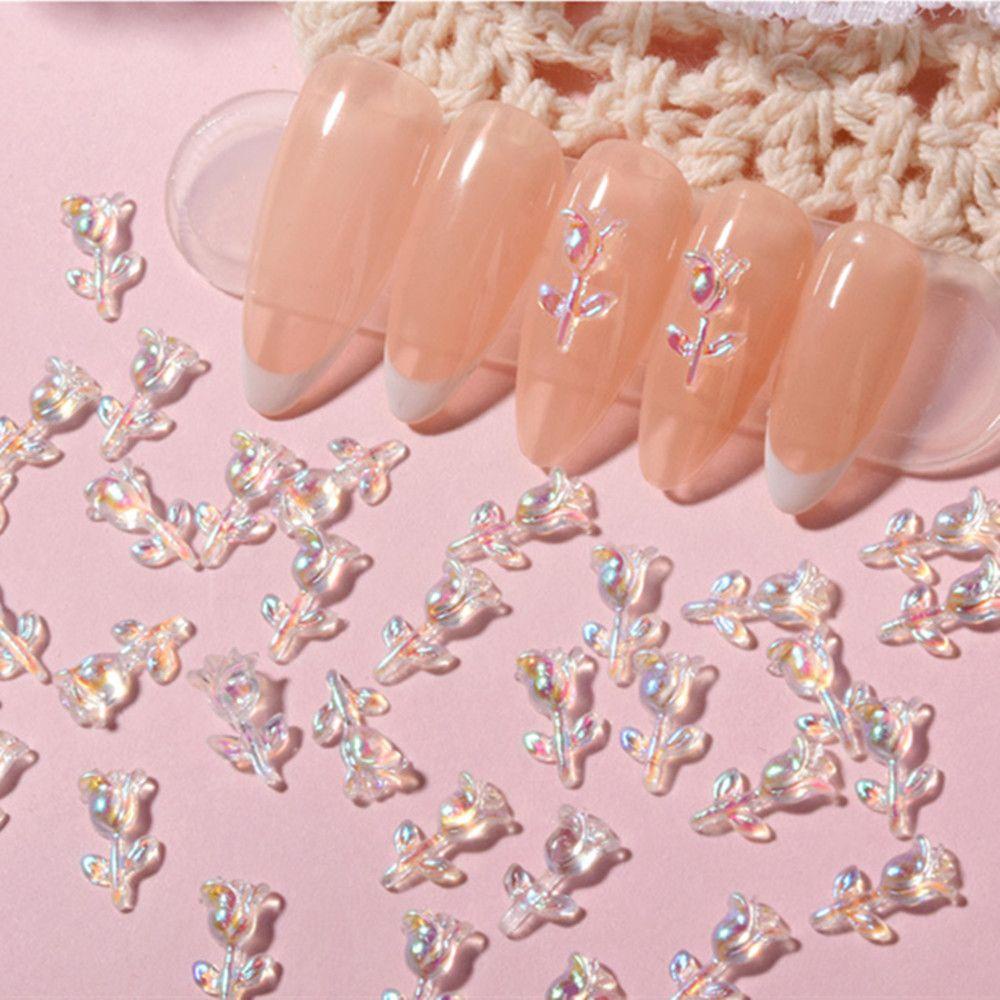 SOFTNESS Túi 30 Phụ Kiện Trang Trí Móng Tay Nghệ Thuật