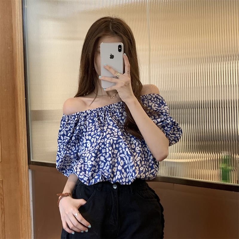 Áo Baby Doll Trễ Vai Họa Tiết Hoa Nhí M014-Vin_store168