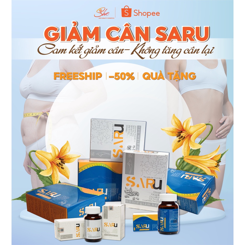Giảm cân,saru ,giảm mỡ bụng, thon gọn đùi,giảm 4-6kg trong 14 ngày