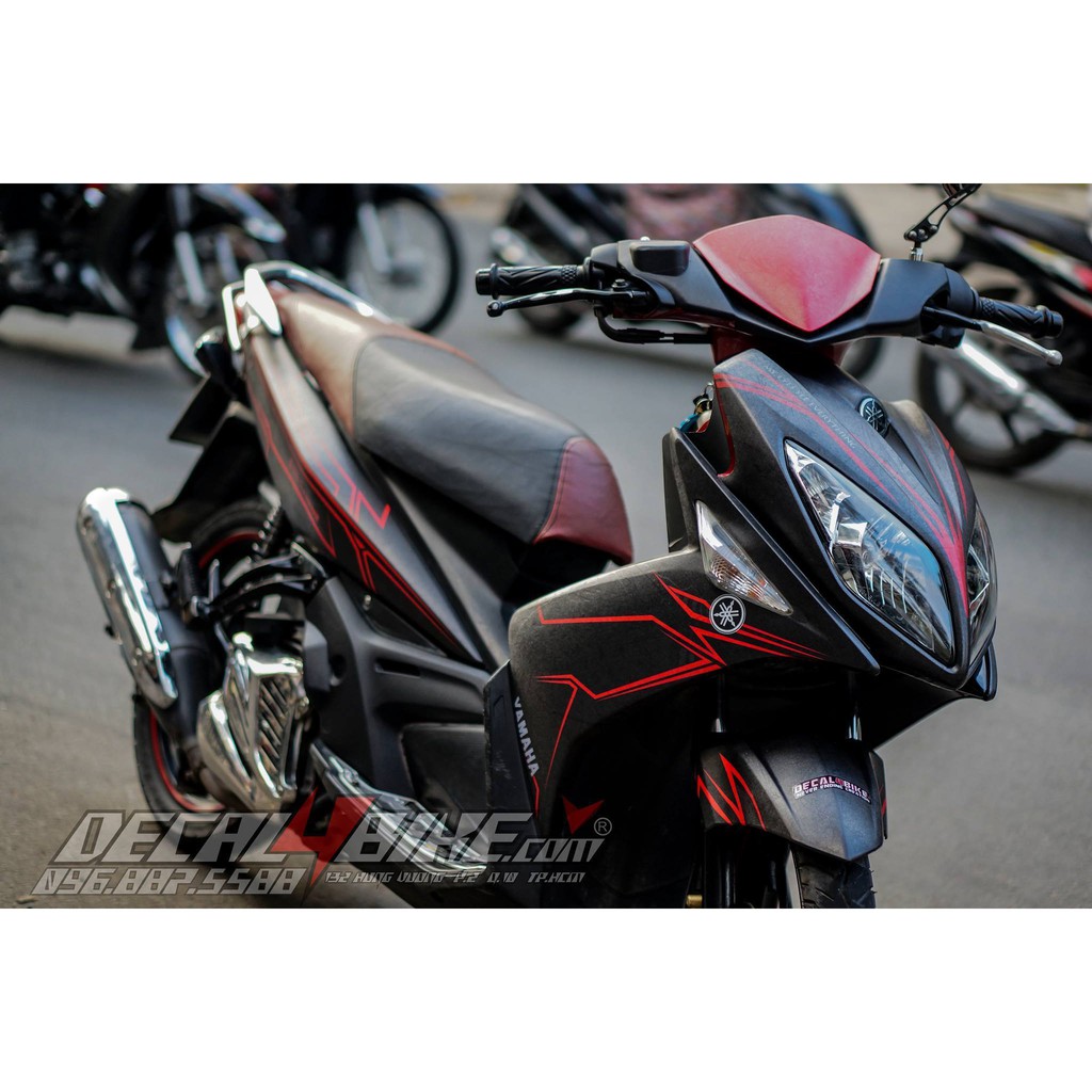 [D4B-Tem chuẩn xịn] Tem trùm xe NOUVO red lighting v2