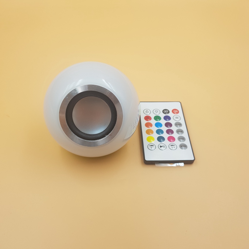 Đèn Ngủ RGB E27 Có Tích Hợp Loa Bluetooth Không Dây