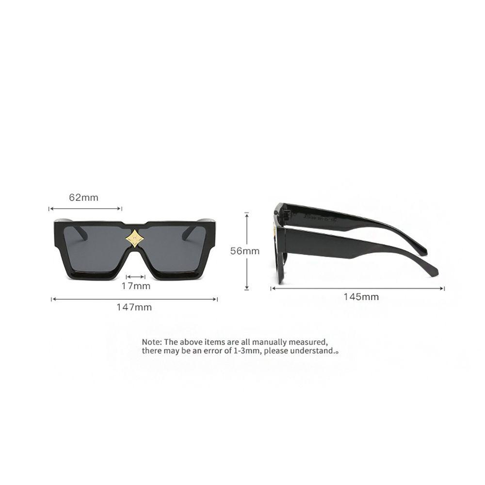 Kính Mát Gọng Vuông Lớn Chống Tia UV Phong Cách Vintage Thời Trang Cho Nam Nữ