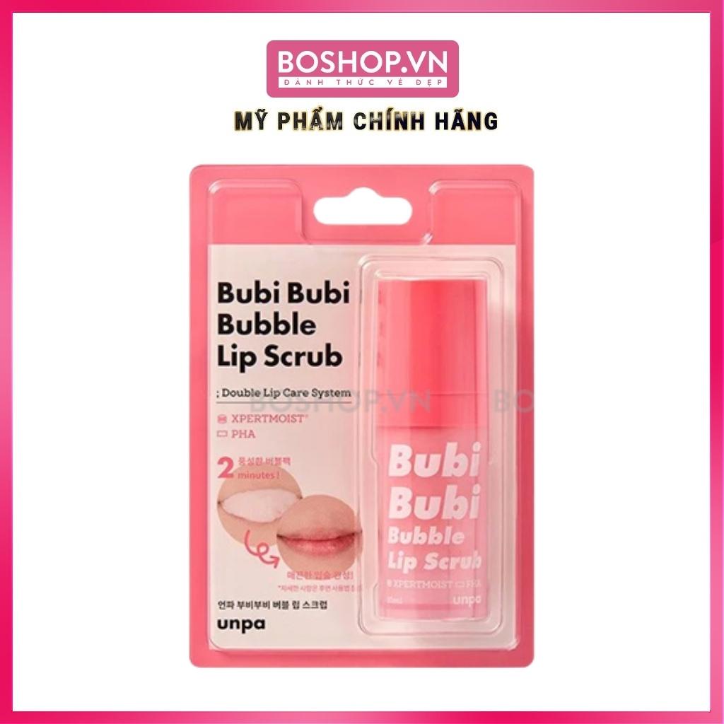 Tẩy Tế Bào Chết Môi Dạng Sủi Bọt Unpa Bubi Bubi Bubble Lip Scrub 10ml