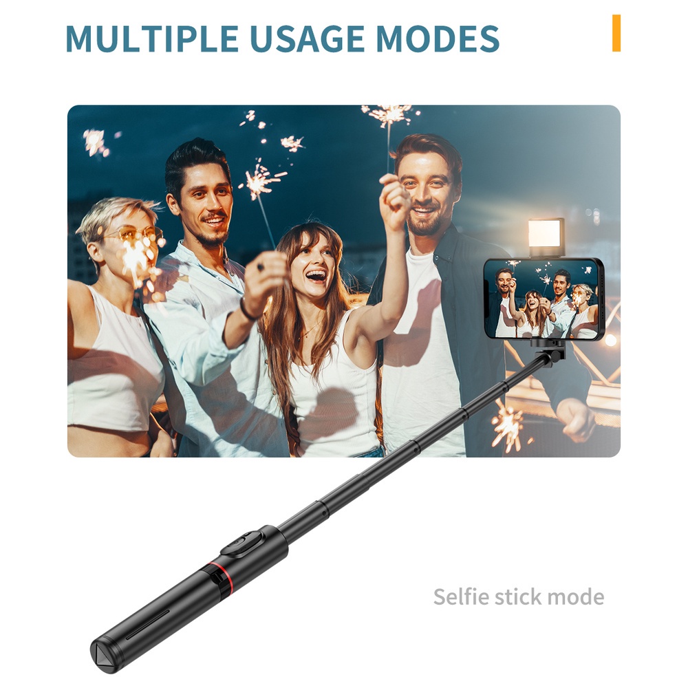 Gậy Selfie Bluetooth Không Dây Q12S Có Đèn Cho Điện Thoại Breo Market