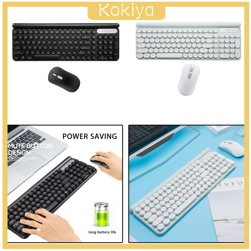 Bộ Bàn Phím + Chuột Không Dây Kokaya 2.4g Màu Xanh Lá 01 | BigBuy360 - bigbuy360.vn