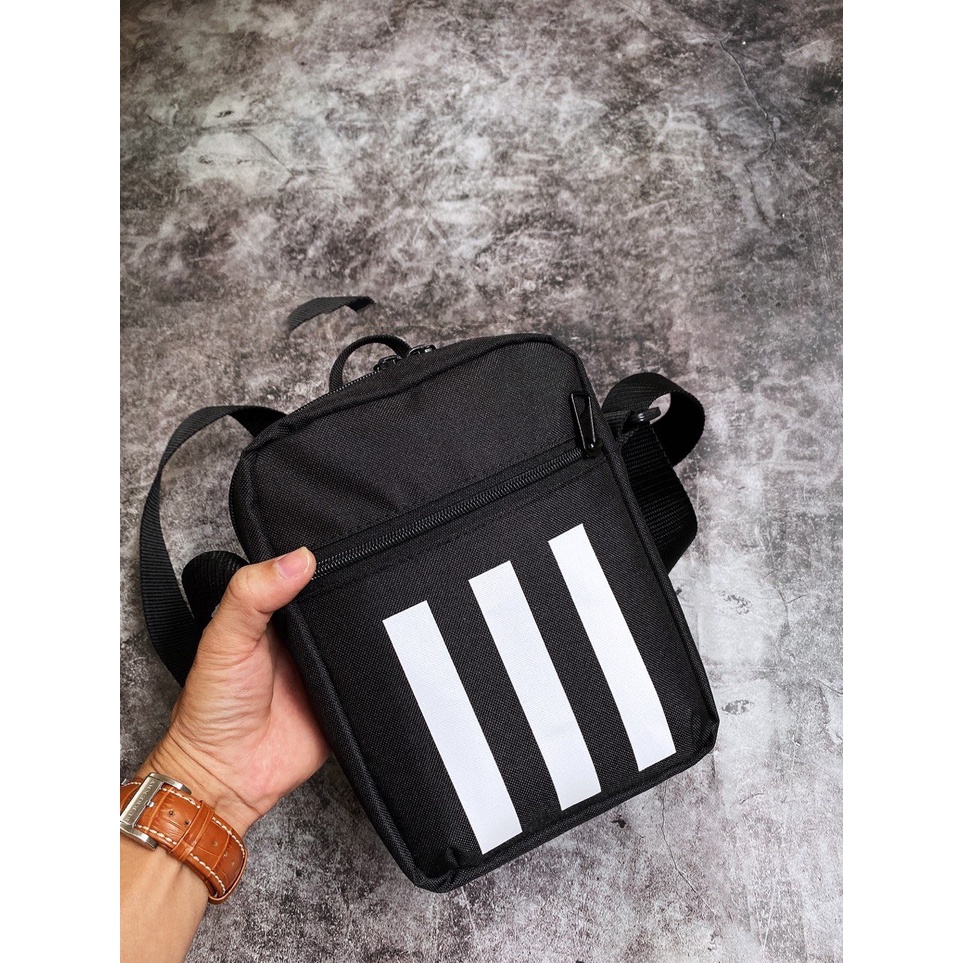 Túi Đeo Chéo Nam Nữ Thể Thao B335 ORGANISER CROSSBODY BAG BLACK DZ9239