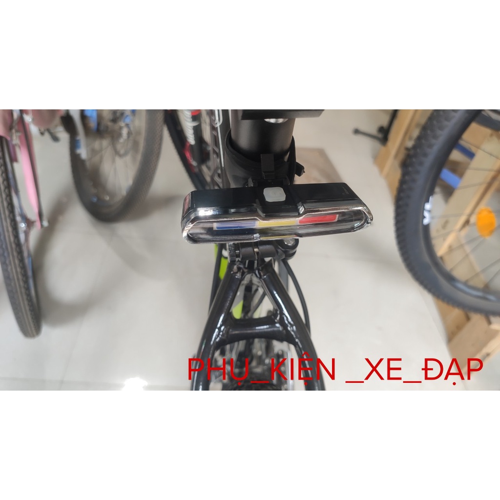 Đèn hậu xe đạp 3 màu cao cấp