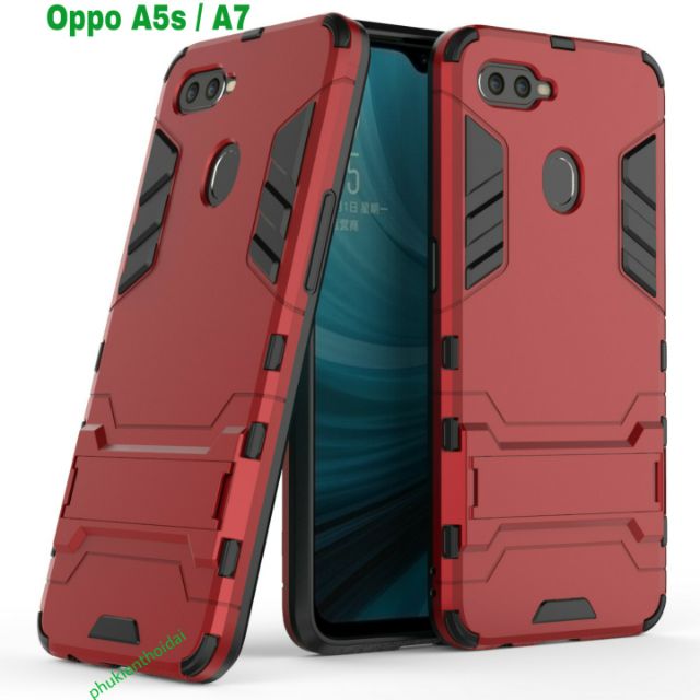 Ốp lưng Oppo A5s / Oppo A7 / A12 chống sốc Iron Man cao cấp thời trang