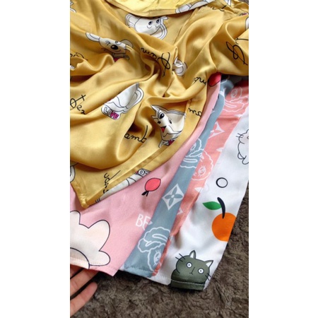 Bộ lụa SATIN BÈO tay dài quần dài mềm mướt ảnh thật sàn | BigBuy360 - bigbuy360.vn