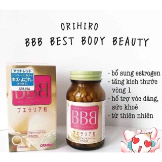 Viên uống nở ngực BBB orihiro Nội địa Nhật
