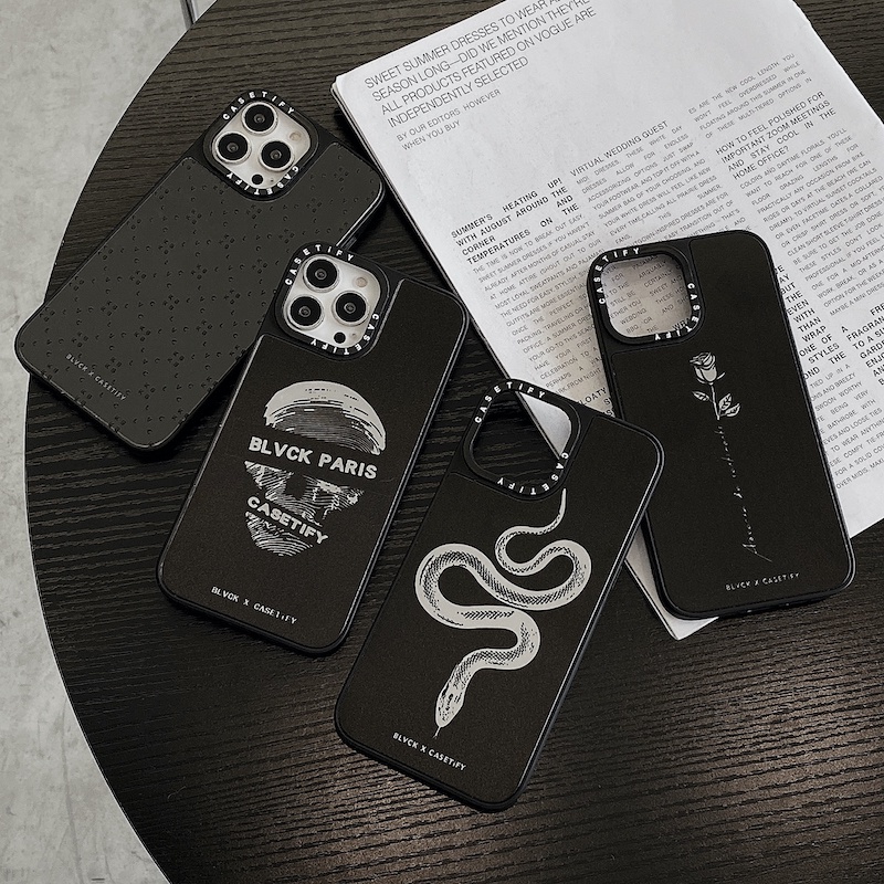 Casetify Ốp Điện Thoại Cứng Họa Tiết Đầu Lâu / Hoa Cho iPhone 15 14 13 12 11 Pro Max Plus