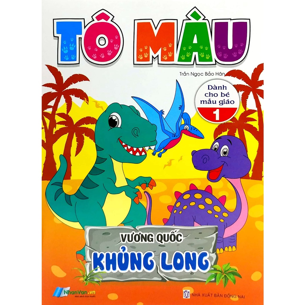 Sách Tô Màu - Vương Quốc Khủng Long - Tập 1