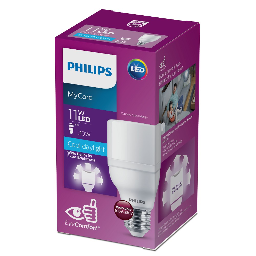 Bóng Đèn Philips LEDBright 11W E27 6500K 230V 1CT/12 APR