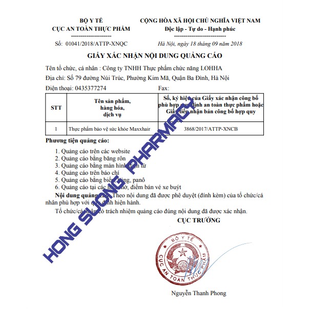 Viên uống MAXXHAIR Giúp tóc khỏe, mọc tóc nhanh