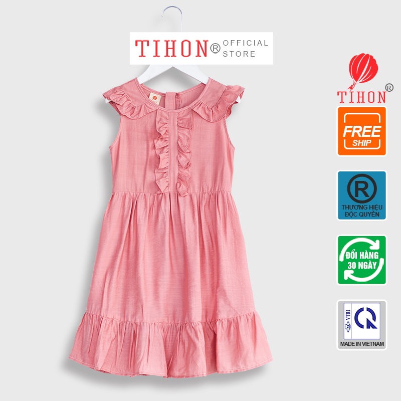 Váy trẻ em TIHON phong cách Hàn Quốc, chất liệu mềm mại VD0750191