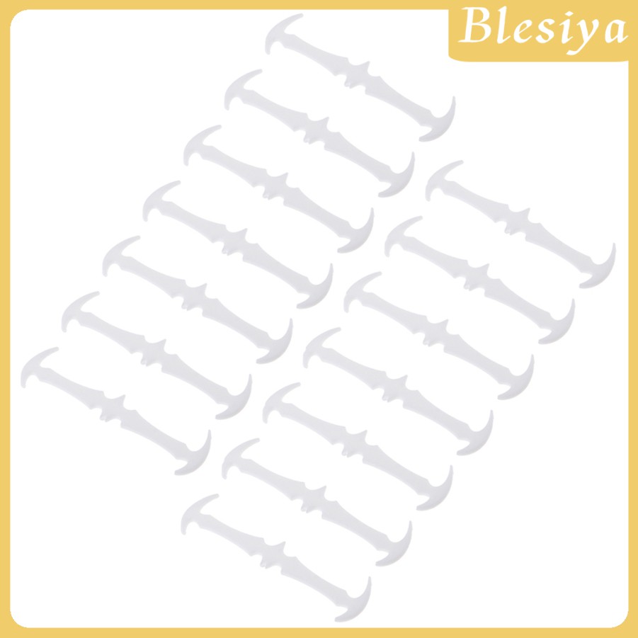 [Blesiya] Set 16 Dây Giày Silicon Đàn Hồi Không Cần Buộc