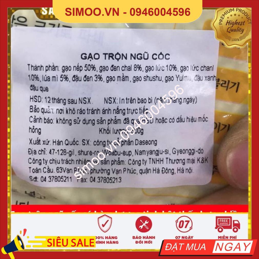 GẠO TRỘN NGŨ CỐC HÀN QUỐC 800G