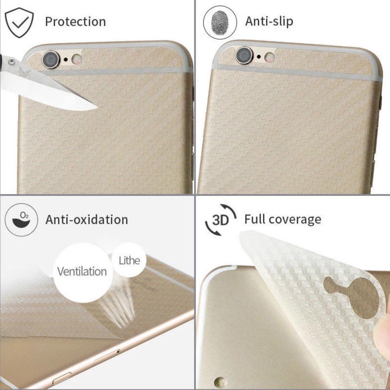 Miếng Dán Lưng Mặt Sau Cacbon Carbon Chống Bám Vân Tay Cho Oneplus 11 11R 10T 10 9R 8 7 7T Pro Nord N300 N100 5G 4G 2023