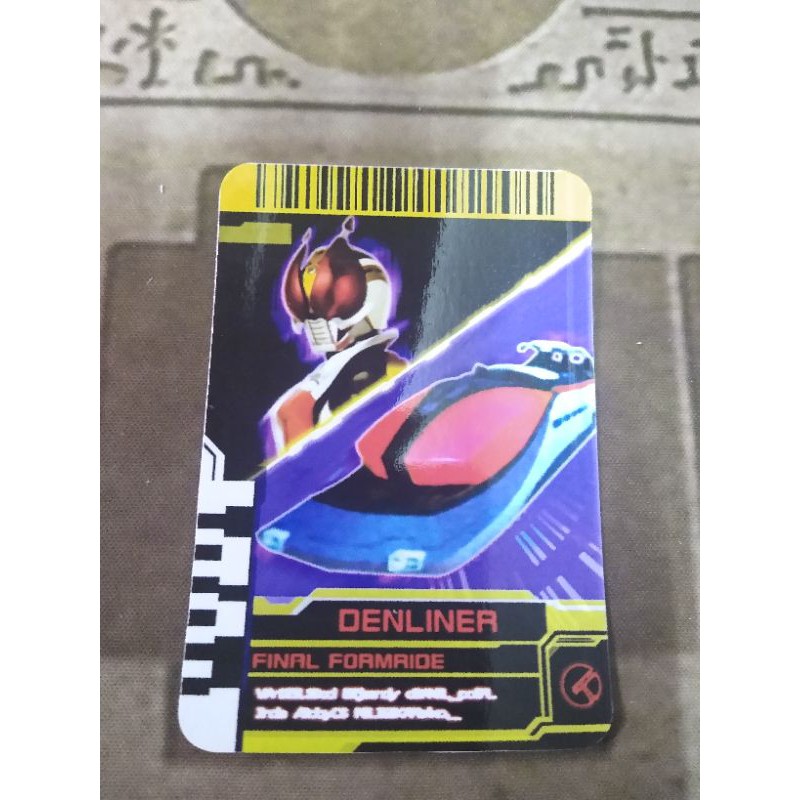 Thẻ bài sưu tầm card in kamen rider Decade đọc được 2 mặt trong Driver Kamen Rider Final Formride Den-O