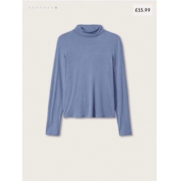 Áo thun cổ lọ Mango