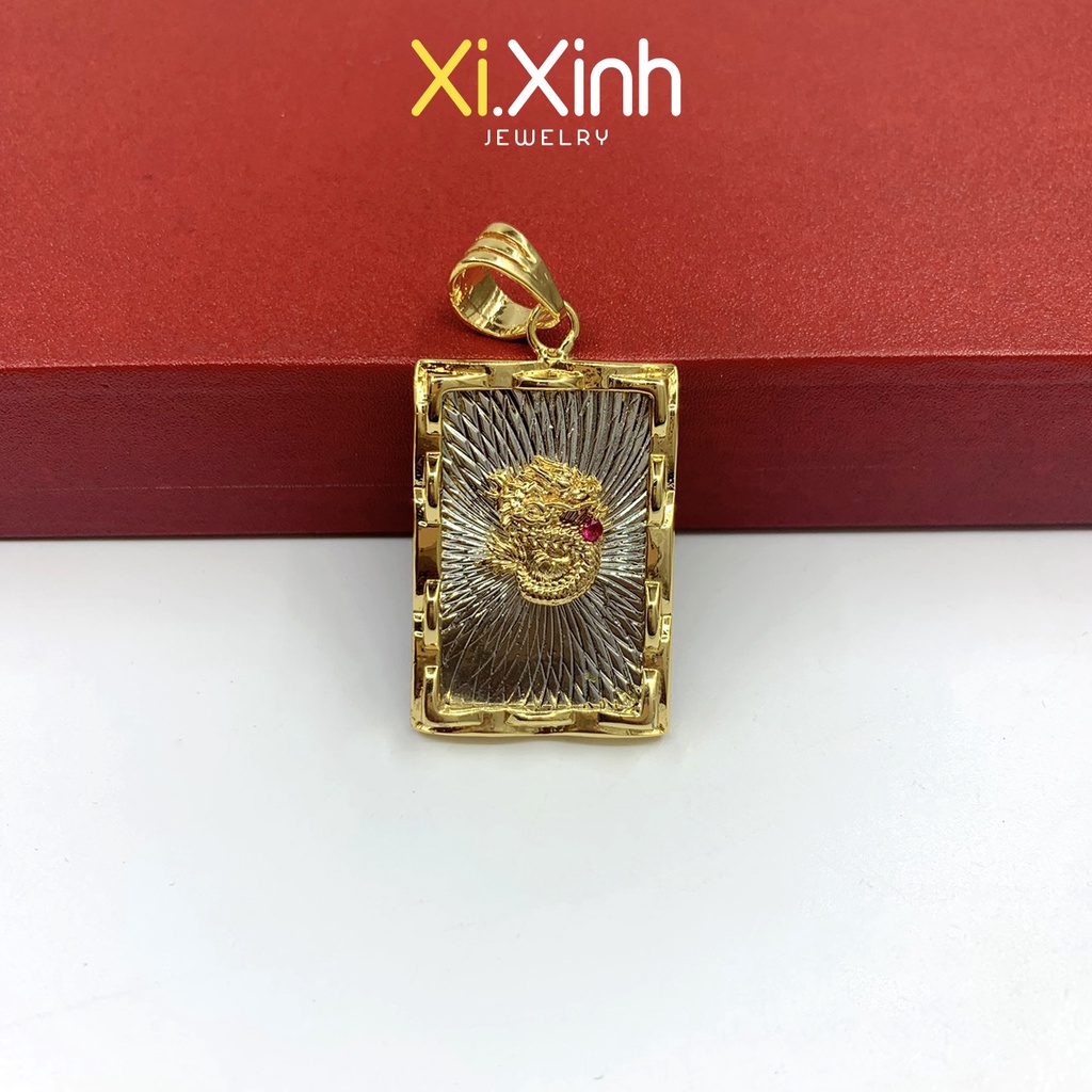 mặt dây chuyền rồng xi mạ vàng 18k