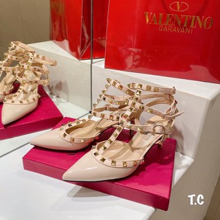 Sandal cao gót đinh quấn cổ fullbox