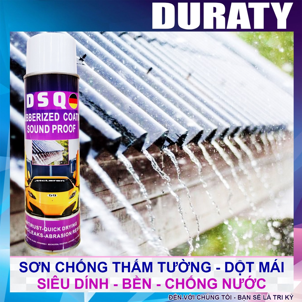 Chai Dung Dịch Xịt Chống Dột, Thấm Nước - Bình Xịt Chống Thấm, Tường Nhà, Mái Tôn, Mái Ngói - WW -DURATY