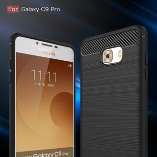 Ốp điện thoại nhựa dẻo nhẹ màu trơn bảo vệ toàn diện chống sốc cho Samsung Galaxy C9 Pro