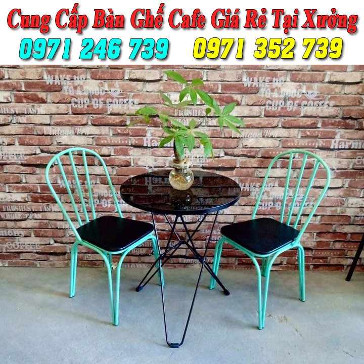 Bàn ghế cafe sắt sơn tĩnh điện cao cấp giá rẻ