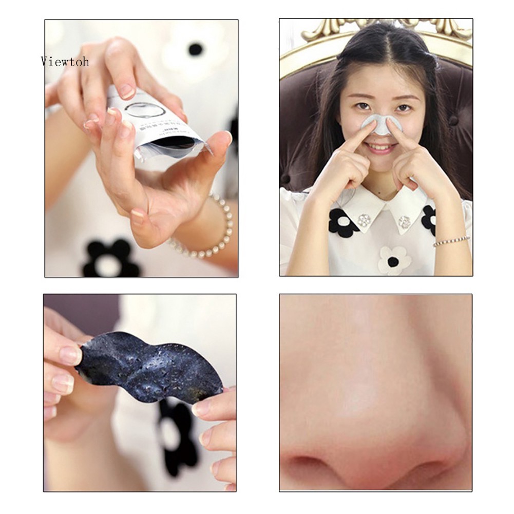Miếng dán lột mụn đầu đen thu nhỏ lỗ chân lông chiết xuất than hoạt tính | BigBuy360 - bigbuy360.vn