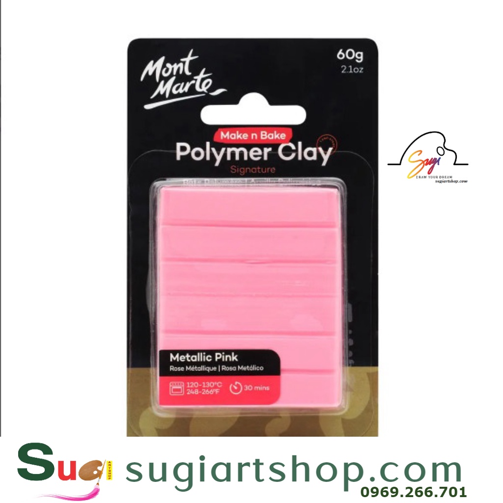 Đất sét Polymer  Mont Marte - Đất sét polymer làm hoa đất sét handmade trang sức -  Polymer Clay 60g LINK 2/2