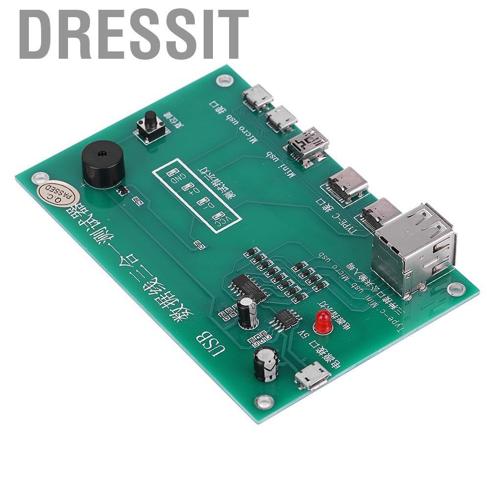 Dây Cáp Thử Điện 3 Trong 1 Loại C / Micro Usb / Micro-Usb