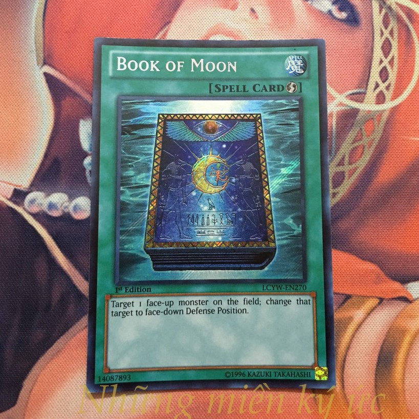 Lá bài Yu-Gi-Oh! Chính hãng Đấu bài ma thuật Book of Moon LCYW-EN270 Secret Rare 1st Edition Như mới