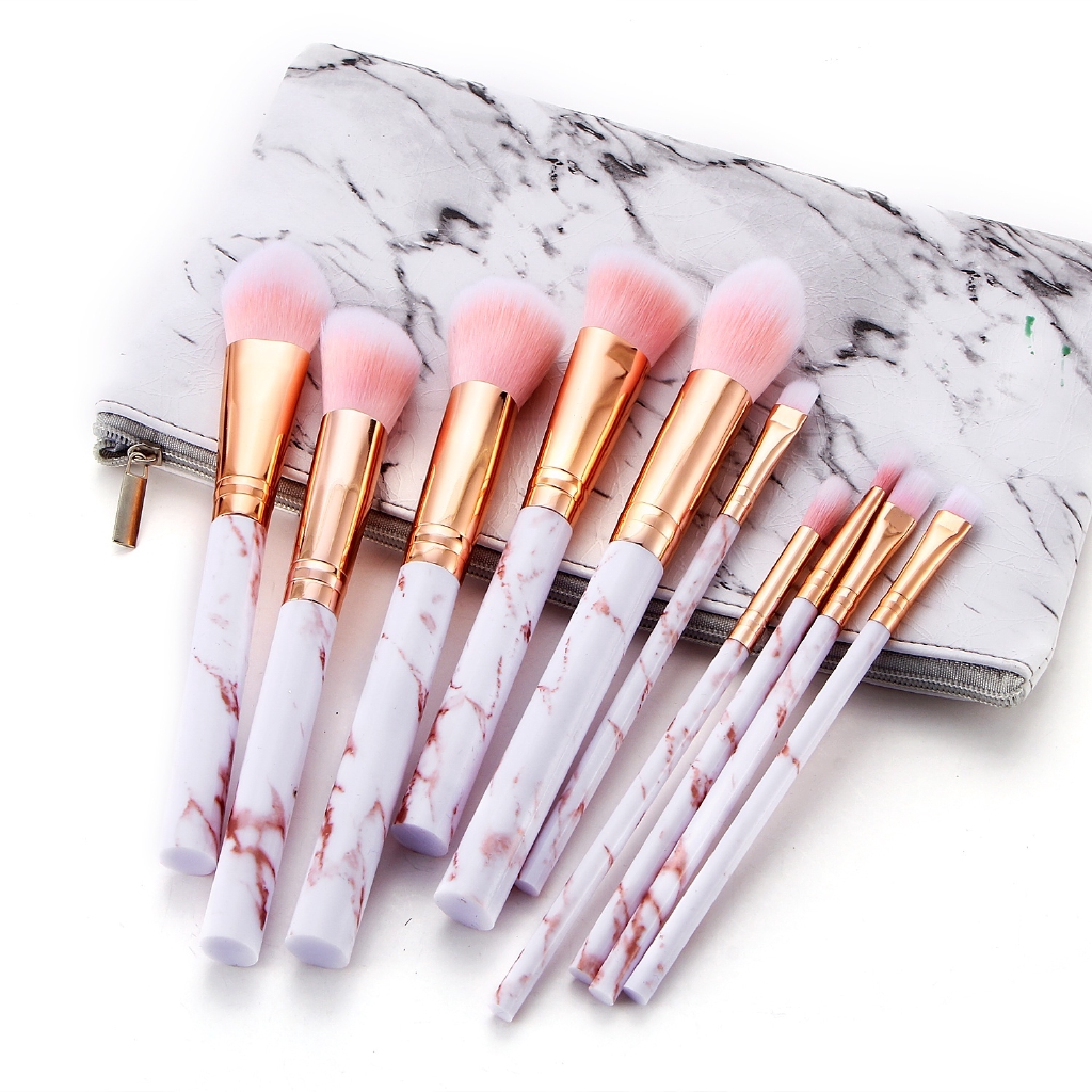 Set 10 Cọ Trang Điểm Đa Năng Tiện Dụng Cho Người Mới Bắt Đầu