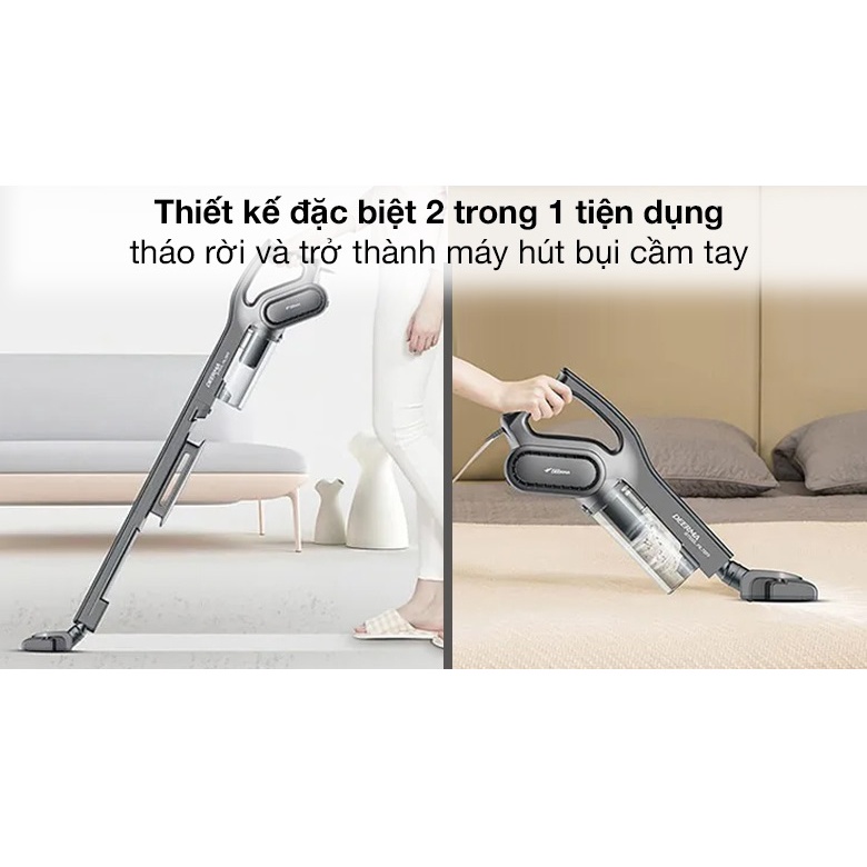 Máy hút bụi mini Deerma cầm tay thông minh Vacuum Cleaner DX700S, DX700 - Hapos phân phối