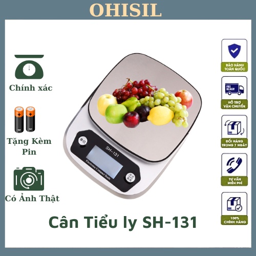 Cân tiểu ly mini điện tử nhà bếp OHISIL cao cấp định lượng 3kg - 5kg làm bánh