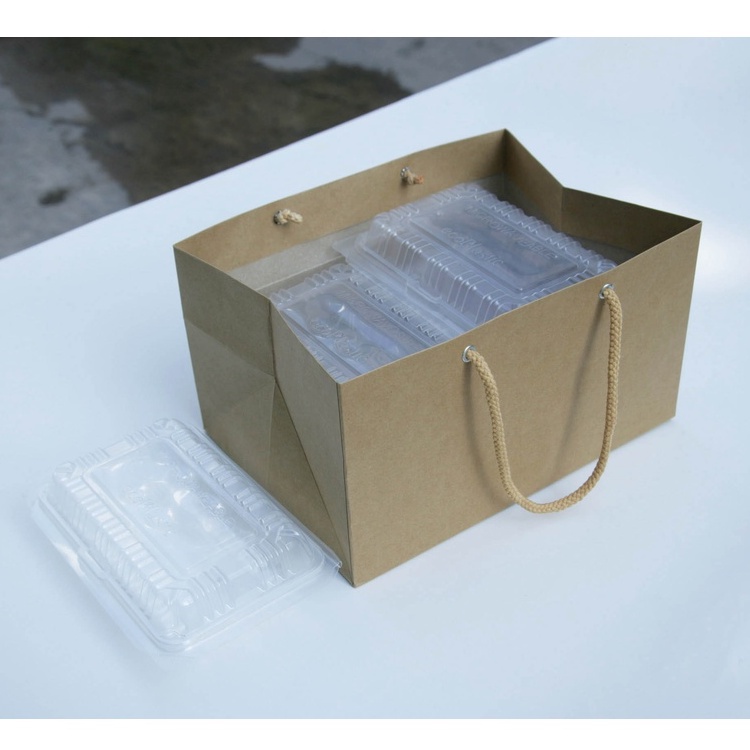 25 cái - Túi giấy kraft đựng hộp thức ăn lớn, hộp thực phẩm = Túi số 39