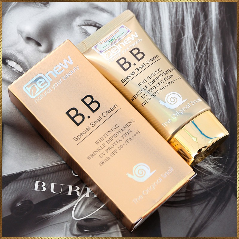 Kem nền BB siêu mịn lâu trôi dưỡng trắng Special Snail Benew Hàn Quốc SS11