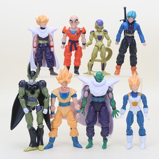 Bộ mô hình các nhân vật phim Bảy Viên Ngọc Rồng độc đáo Dragon Ball Z Freeza Piccolo Vegeta Trunks Son Gohan Kuririn PVC Action Figures Collection Model Toy