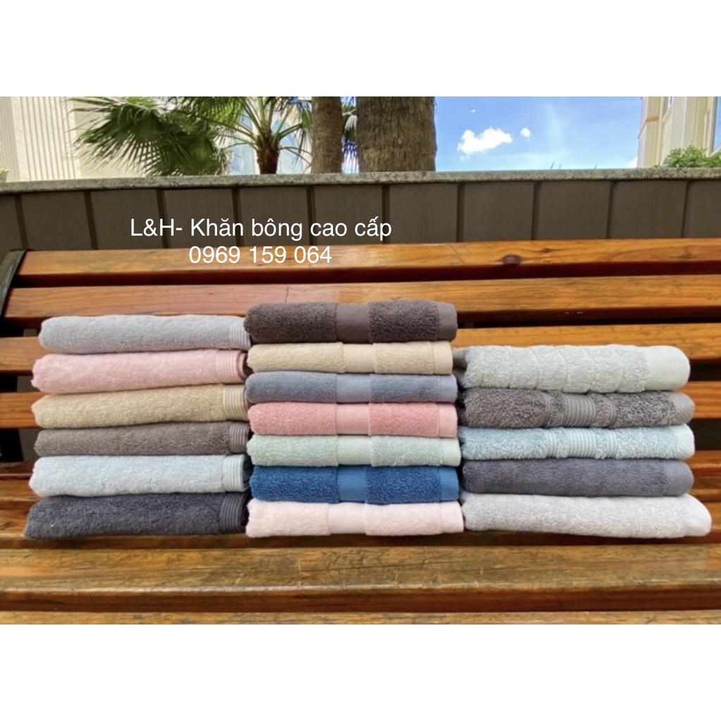 khăn tắm, khăn lau đầu cotton xuất Châu Âu dư 40* 80cm [Loại đẹp]